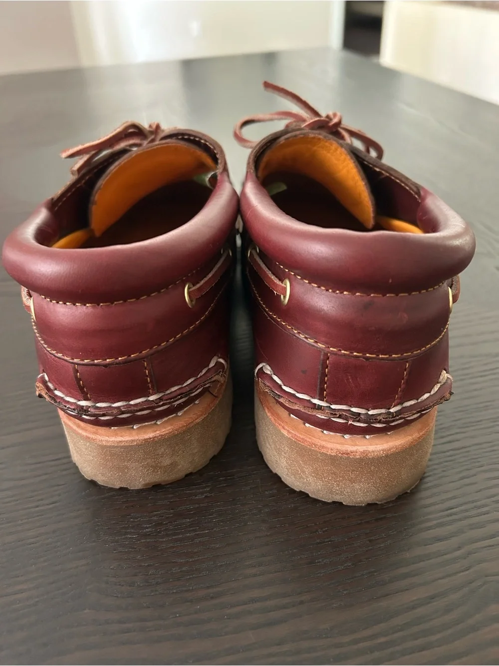 TIMBERLAND HAND SEWN LEATHER LUG BOAT SHOE SIZE 11
